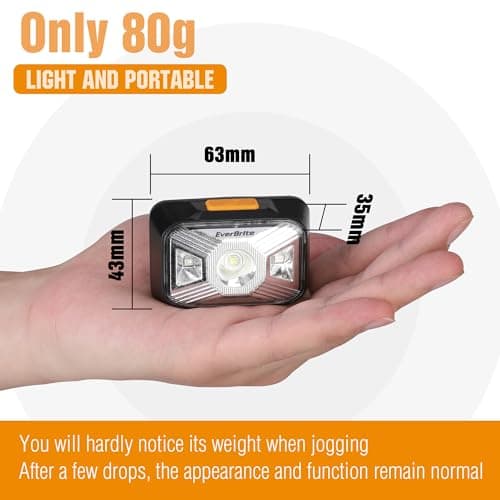 EverBrite Head Torch Rechargeable, LED 250 Lumen 4 Modes — view 4