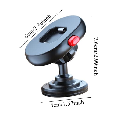 Generisch Mobile Phone Holder for Car, 360° Swivelling Smartphone Holder, Quick Release with Shock Absorption for Robust Use on Boat, Offroad, Truck, Travel, and Road — view 5