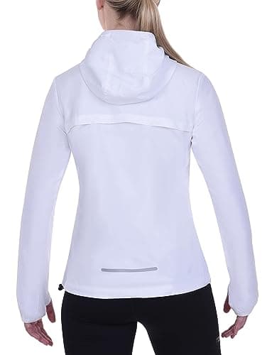 TCA Women's Running Softshell Jacket. Reflective Breathable Packable Jacket with Zip Pockets - White, M — view 2