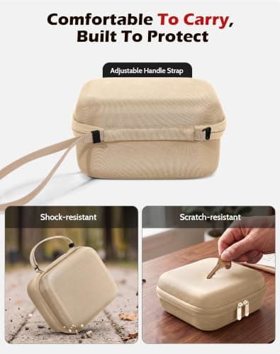 TiMOVO Hard EVA Carrying Case for Shark ChillPill, Champagne — view 4