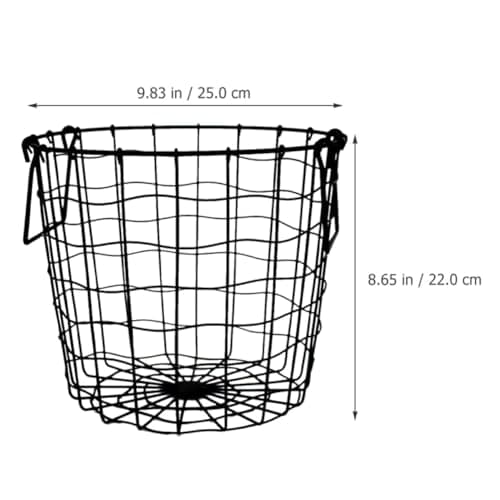 Nordic Style Storage Basket Iron with Handles for Home Organising — view 2
