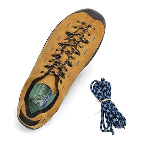 XPETI Men Leather Trail Shoe Slip on Low Top Approach Style Shoes 9 Yellow — view 5