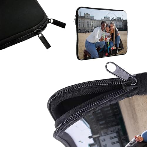 Personalised with your own Text/Image/Any Name themed Slim Fit The Ideal Travel Bag To Keep Your Lap top Safe Compatible W / 13” / 14” / 15” Laptop Sleeve Unique Laptop Accessories (14") — view 5
