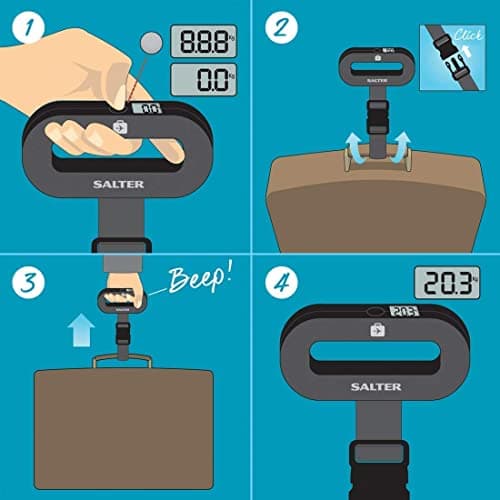 Salter Digital Luggage Scale, 40 Kg — view 5