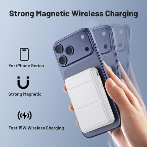 Azmuth for Magsafe Power Bank, 10000mAh Magnetic Battery Pack 20W — view 4