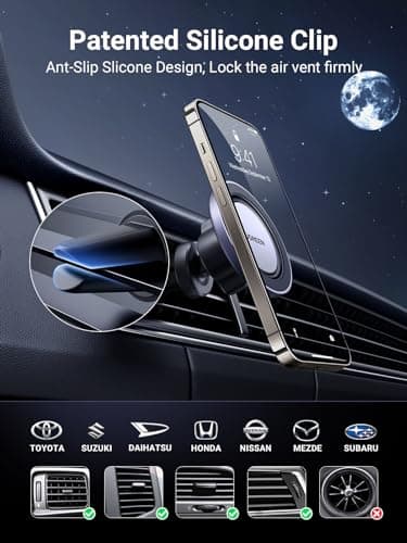 UGREEN Magnetic Car Phone Holder, Compatible with MagSafe Car Mount Cradle — view 4