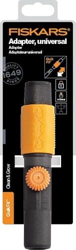 Original Fiskars Universal Adapter for the Use of All Garden Tool Heads to Combine a QuikFit Handle with Tool Heads from Other Manufacturers, Length: 17 cm, Plastic, Black/Orange, QuikFit, 1000617 — view 5