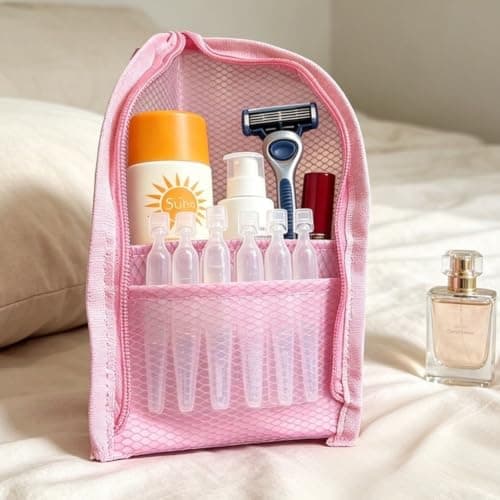 Waterproof Wash Bag Large Capacity Travel Toiletries Pouch EVA Cosmetic Organiser for Airport Security(Lavender Purple) — view 2