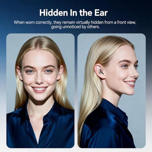 Invisible Sleep Headphones Mini Small Wireless Earbuds for Sleeping Black — view 3
