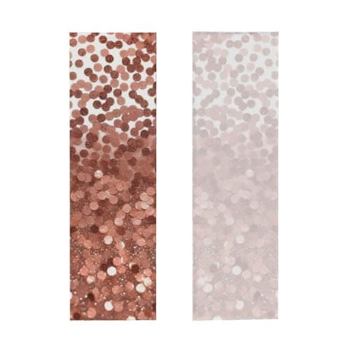 FHEDVBN Cooling Towels for Neck and Face, Soft Breathable Gym Towels with Waterproof Bag & Carabiner, Rose Gold Glitter Ice Towel Quick Dry Sweat Towels for Running, Yoga 40"x 12" — view 2