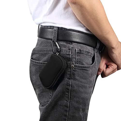 Neoprene Sleeve Earphone Carry Bag Earbud Case Earphone Carrying Case Storage Bag Headphone Mini Pouch For Wireless Earbuds Airpods Bluetooth Headset Case with Carabiner — view 4