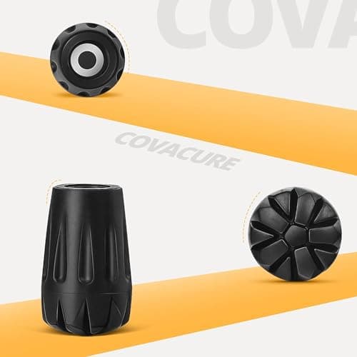 Pack of 8 Nordic Walking Poles Rubber Buffer Stoppers for Trekking Poles — view 3