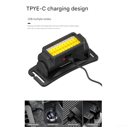 LED Headlamp with 4 Light Modes for Hiking — view 4