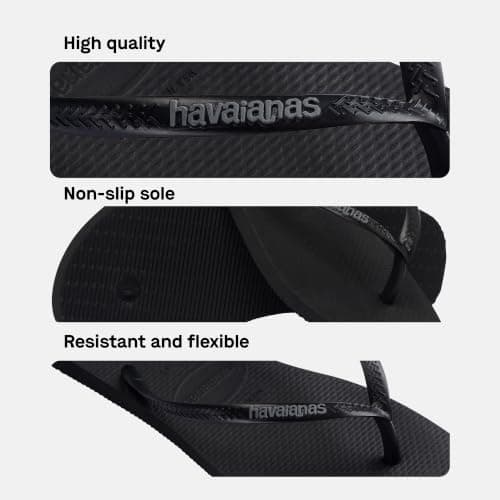 Havaianas Slim Logo Pop Up Women Flipflop Black/Steel Grey 6.5/7 UK — view 6