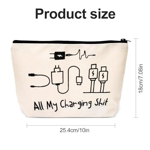 Charging Cable Organizer Bag, All My Charging Stuff Travel Pouch — view 4