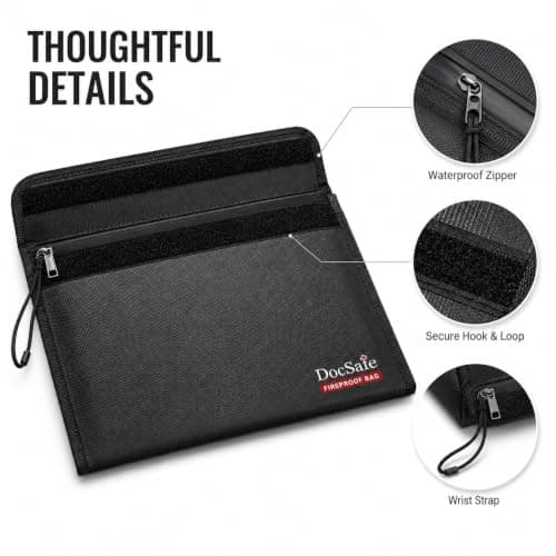 DocSafe Fireproof Document bag Set for A4 Files,Heat Insulated & Waterproof — view 5