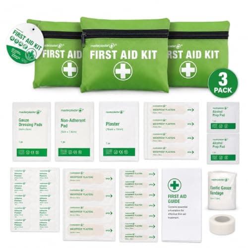 3X Mini First Aid Kit - Each Kit Contains 24 First Aid Items for Camping Essentials, Travel Essentials Hiking Essentials, Survival equiptment — view 2