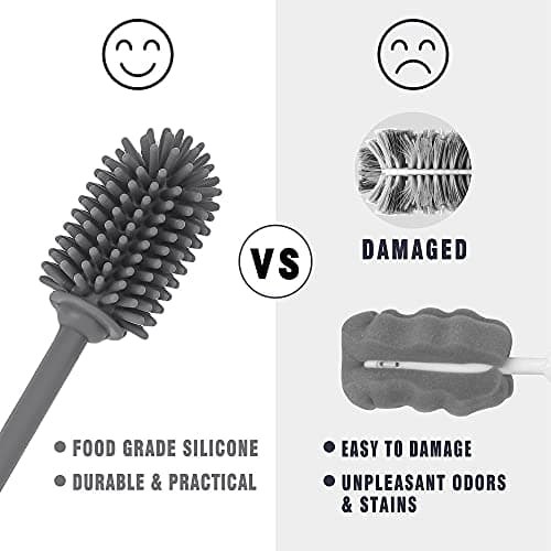 ddLUCK Silicone Bottle Brush for Cleaning, 31cm Water Bottle Cleaner(Qty 1) — view 6