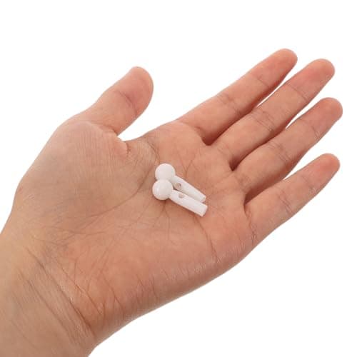 COMPUKAS 10Pcs Milk White Foldable Umbrella Tail Beads Replacement Kit for S Long Handle Rain and Sun Umbrellas Sturdy Repair and Maintenance — view 3