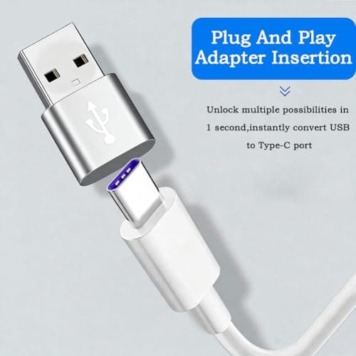YCSONLY 4 Pack USB-C to USB Adapter, USB Type-C Female to USB-A Male Converter, 3A Fast Charging 480Mbps Data Transfer OTG Adapter for iPhone, iPad, Smartphones, Tablets & Laptops — view 5