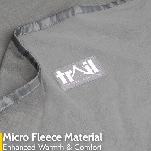 trail outdoor leisure Fleece Sleeping Bag Liner Camping Travel Sheet Single Envelope Shape with Hood and Bag (220cm x 80cm) — view 3