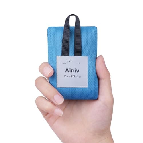 Ainiv Picnic Blanket, Mini Pocket Beach Mat 70 x 110 cm (1-2 People)