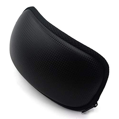 SZMYLED Portable Ski Snow Goggle Protector Case (Without Goggles) Glasses Eyewear Box Zipper Hard Case black — view 4