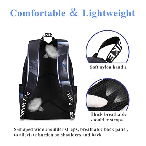 Bansusu Laser-Pint Childrens Backpacks for Boys Secondary School Bag with USB Charger, Primary Elementary Boys Rucksack — view 6