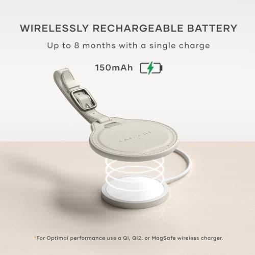 SATECHI FindAll™ Luggage Tag, Find My Compatible for iPhone & iPad, Sand — view 5