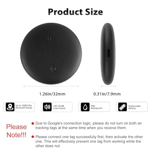 Android Air Tracker Tag 2 Pack, Item Finder Compatible with Google Find Hub — view 2