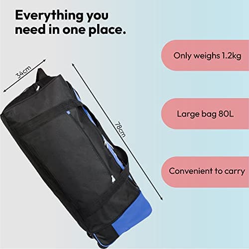 iN Suitcase Large - Foldable Wheeled Holdall - Travel Bag with Wheels — view 6