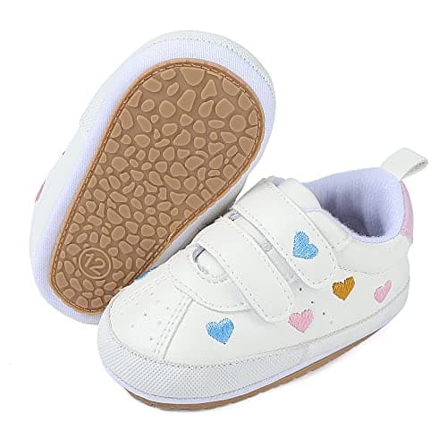 MK MATT KEELY Baby Boys Girls First Walking Shoes Toddler Infant Soft PU Leather Trainers with Anti-Slip Sole,Multicolor,12-18 Months — view 6