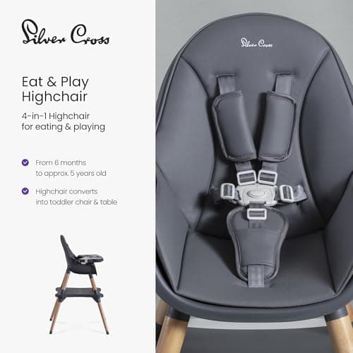 Silver Cross Eat & Play 4-in-1 Highchair, 6 Months to 5 Years — view 2