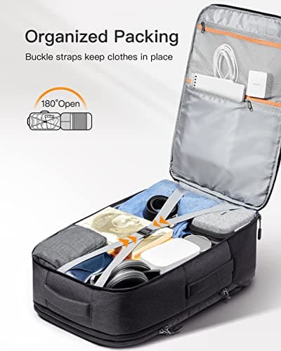 Inateck 38.5-46.2L Expandable Travel Business Backpack — view 4
