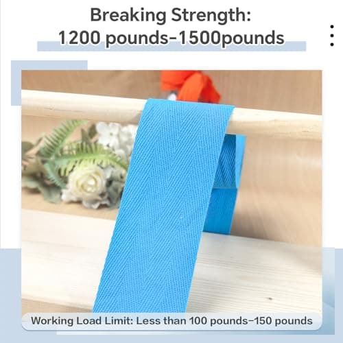 PAMIR TONG Turquoise 2''Cotton Herringbone Twill Tape 15Yds Binding Trim — view 3