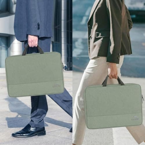 MATEIN Laptop Bag 15.6 Inch, Laptop Case 15.6 Inch for Men, Avocado Green — view 2