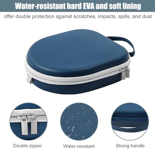 ProCase Hard Travel Case for Sony Headphones -Navy — view 3