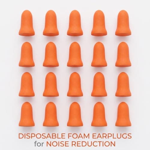 Cwmniily 20 Pairs Ultra Soft Foam Ear Plugs, 38dB Noise Reduction Disposable Sleeping Earplugs, Orange Bullet Earplugs for Sleep, Side Sleepers, Travel, Concerts, Work Study Noise Blocking — view 3