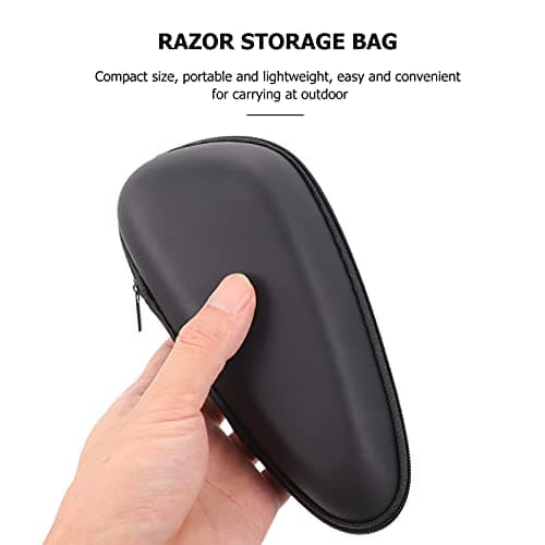 minkissy Portable Carrying Case for Beard Trimmer Shockproof Travel Pouch with Zipper Wear-Resistant Protector for Men Stylish Design for Travel Storage — view 4