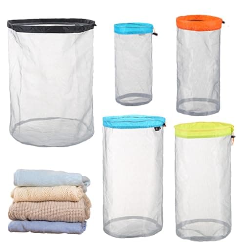 Packable Nylon Mesh Drawstring Storage Bag for Hiking Backpacking Travel — view 4