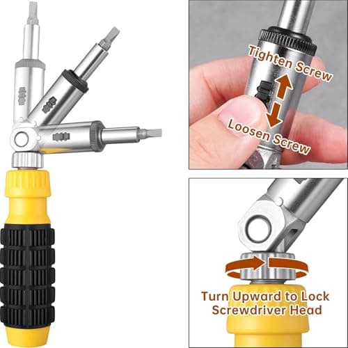 Screwdriver - ABS 20 x 4 cm | Hidden Storage Container | Camouflage Money for Travel Home Luggage Bag Keys Car Belongings Discretion Security Kit Pro — view 3