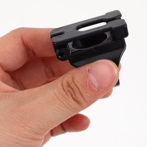 NUOBESTY 8pcs Universal Snorkel Clip for Diving Mask and Snorkel, Quick Release Plastic Holder Lightweight Portability for Travel and Scuba Gear Attachment, Black — view 4