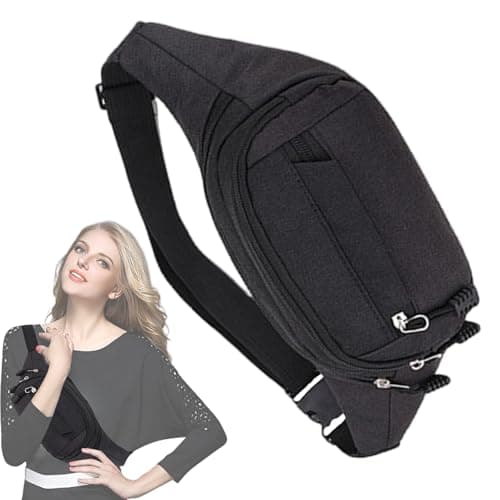 Waist Fanny Pack - Portable Bum Bag, Travel Waist Bag | Lightweight Running Pack, Convenient Hip Pack for Jogging, Shopping, Outdoor Adventures, and Daily Use — view 6