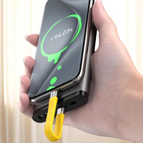 LANQEAOR USB C to USB C Cable 240W Rated, Short Keychain PD Lead, Yellow — view 5