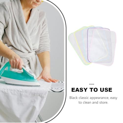 Parliky Travel Ironing Pad 5pcs Mesh Iron Covers for Ironing, Tabletop Board Protector for Clothing and Sewing, Reusable Wrinkle-Free Results — view 3
