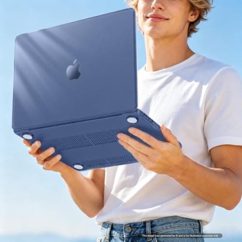 MOSISO Compatible with MacBook Neo Case 13 inch 2026, Crystal Indigo — view 5