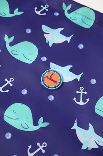 Swimbubs Kids PE Bag Drawstring Backpack – Baby & Toddler Swimming Bag for School, Sports & Swimming Lessons, Water-Resistant Gym Sack 40 x 30 cm (Blue Whale) — view 3