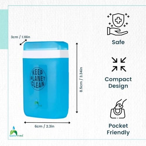 2 Pcs Travel size Sharps Bin-Disposal Container for Pen Needles & Lancets — view 2