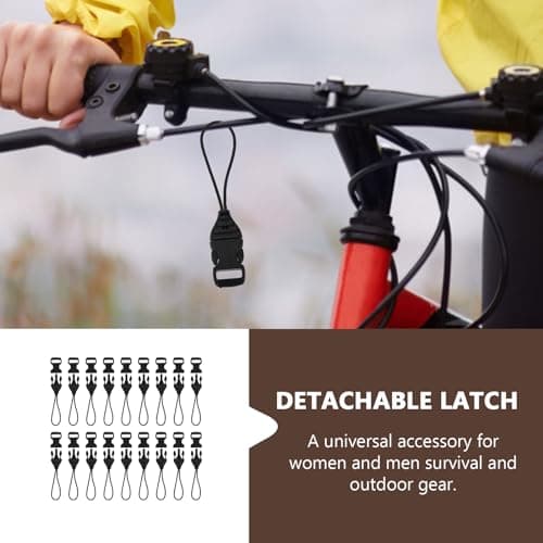 NUOBESTY Mini Quick Release Buckles 10Mm Detachable Plastic Strap Buckles for Backpack Luggage Outdoor Gear and Diy Accessories 20 Pieces — view 4