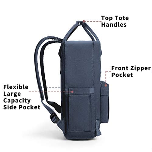 KALIDI Casual Daypack School Backpack for Women Men Boys Girls Travel Daily — view 3